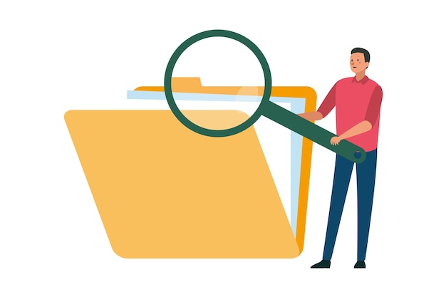 Illustrazione della cartella di file isoltata