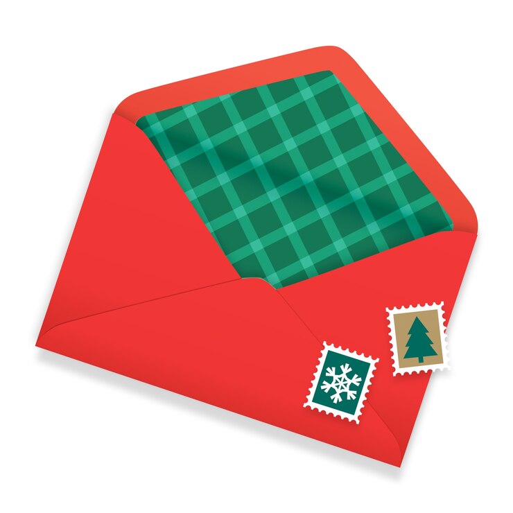 PSD gratuito illustrazione della lettera per babbo natale