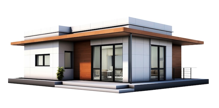 PSD gratuito illustrazione di casa e proprietà 3d