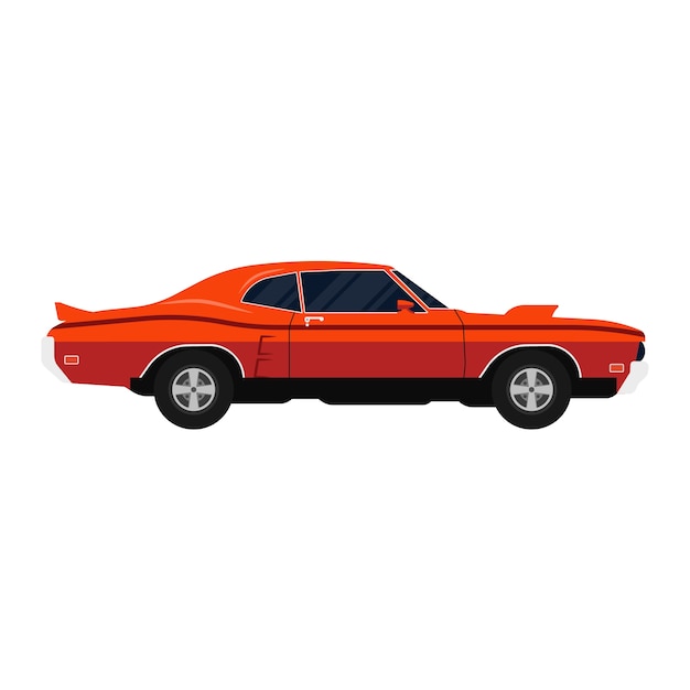 Illustrazione di design piatto dell'auto