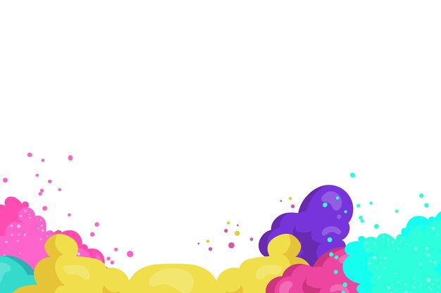 Illustrazione di esplosione di polvere Holi