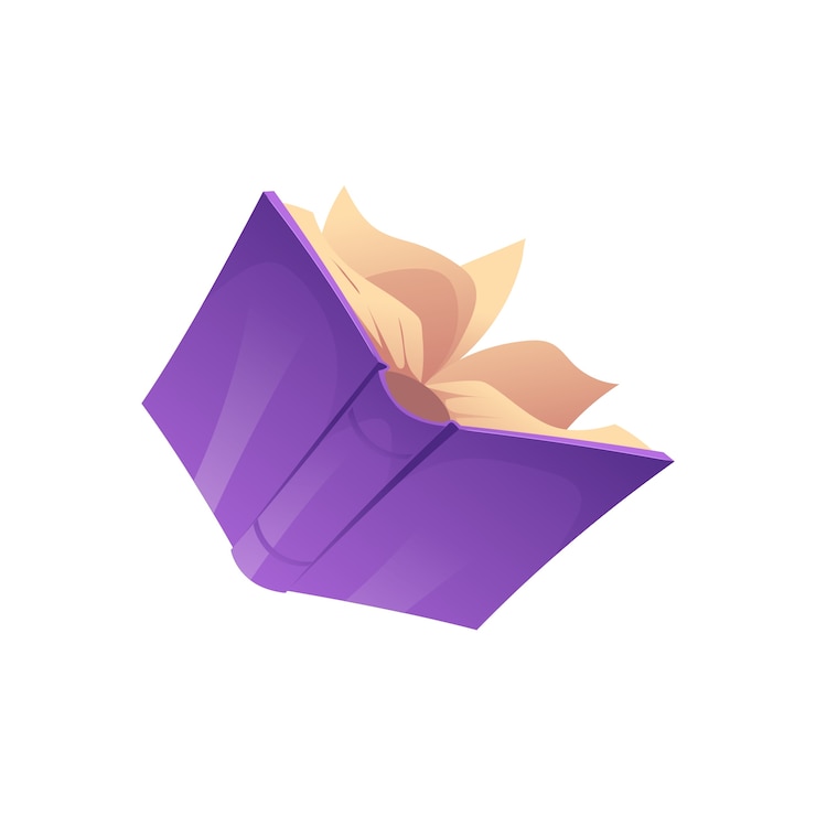 PSD gratuito illustrazione di libri realistici
