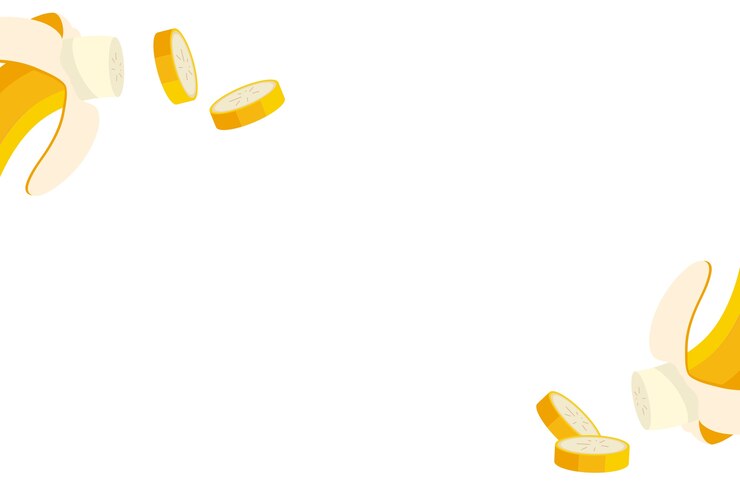 PSD gratuito illustrazione di una cornice di banana isolata