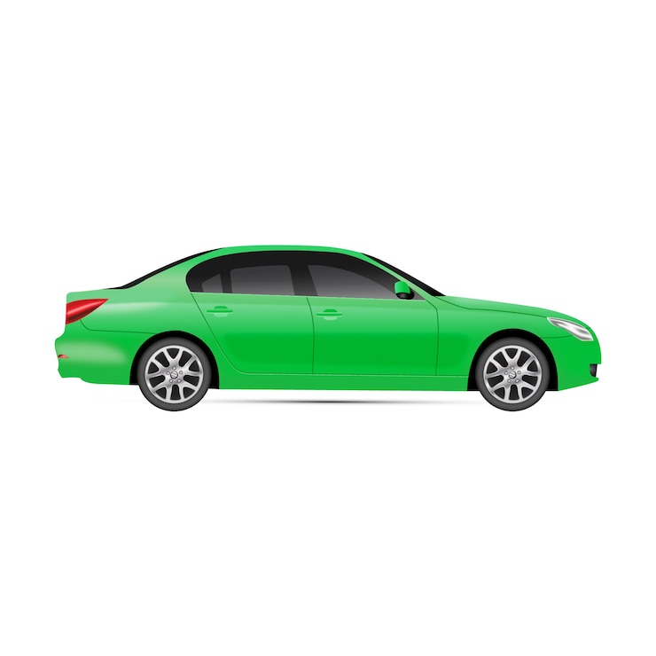 PSD gratuito illustrazione realistica dell'auto