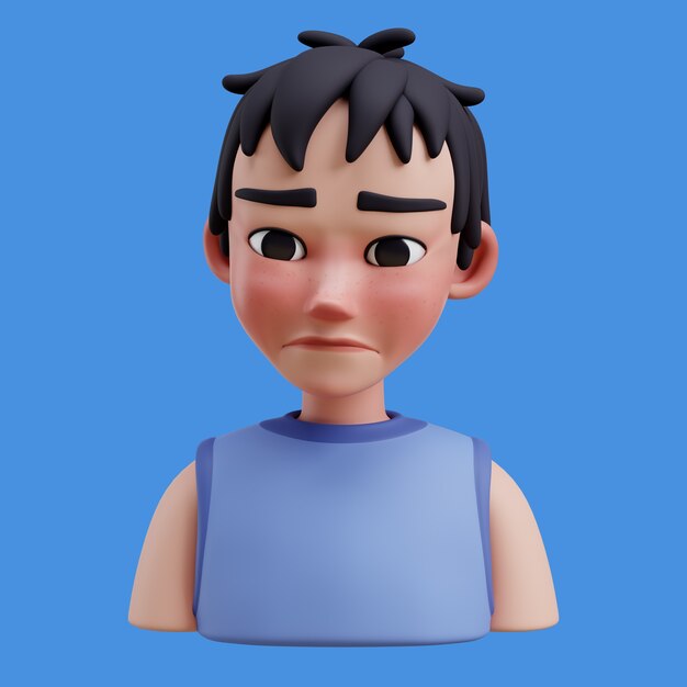 Ilustración 3D con avatar en línea