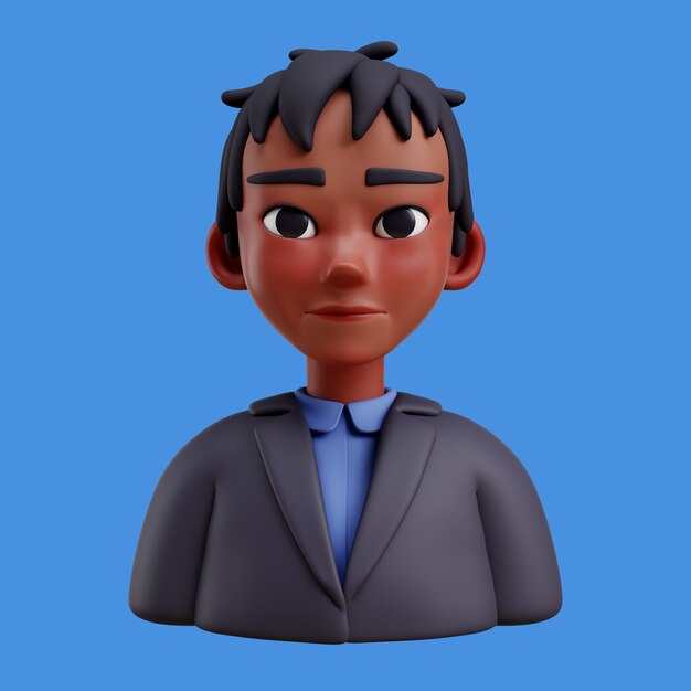 Ilustración 3D con avatar en línea