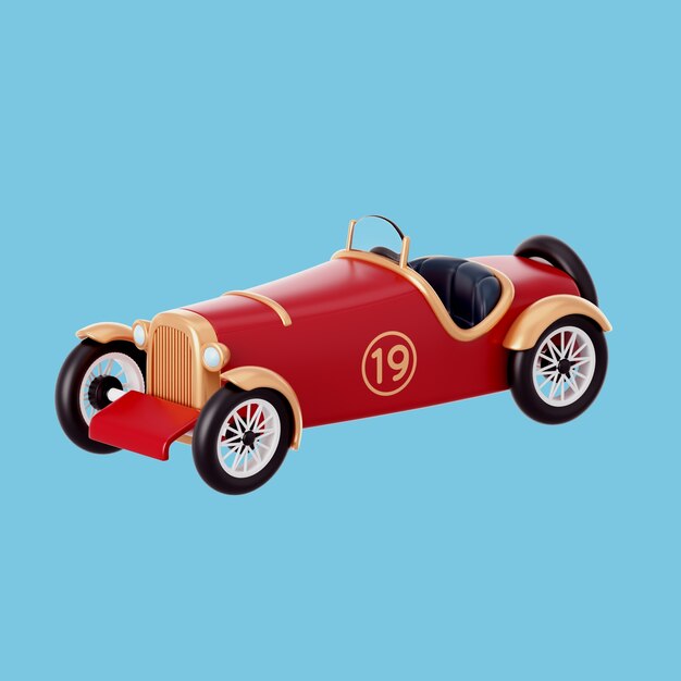 Ilustración 3D del elemento de los años 20.