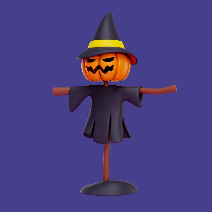 PSD gratuito ilustración 3d del elemento de halloween.