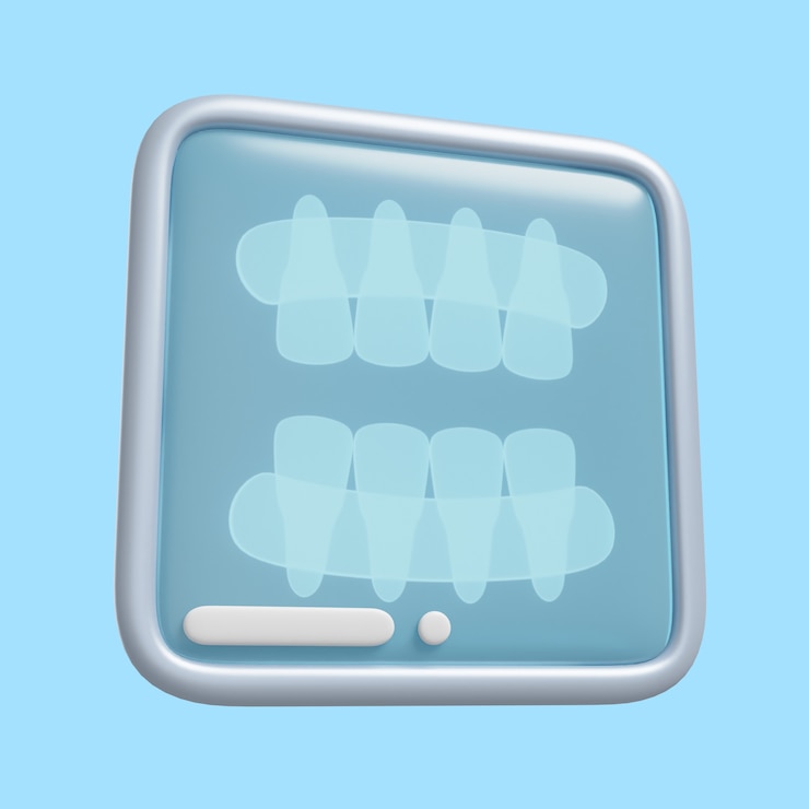 PSD gratuito ilustración 3d para estomatología y odontología