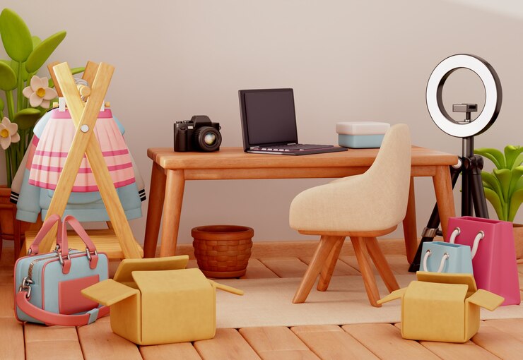 PSD gratuito ilustración 3d de influencers de la moda