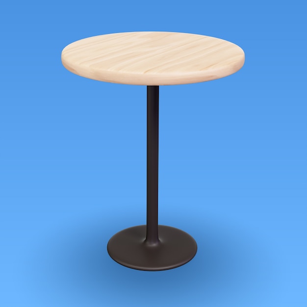 Ilustración en 3D de muebles de negocios