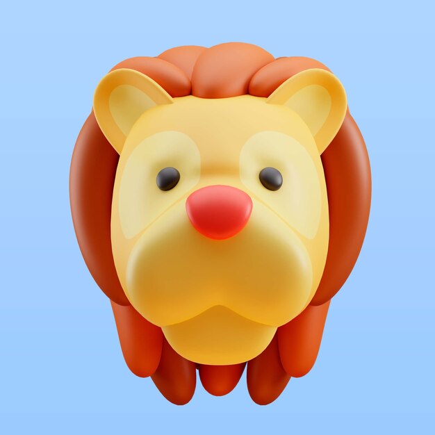 Ilustración 3d del signo del zodiaco leo