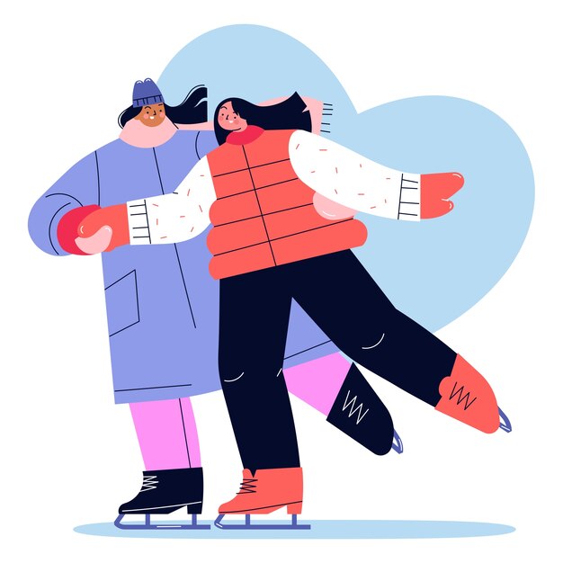Ilustración de amor de diseño plano