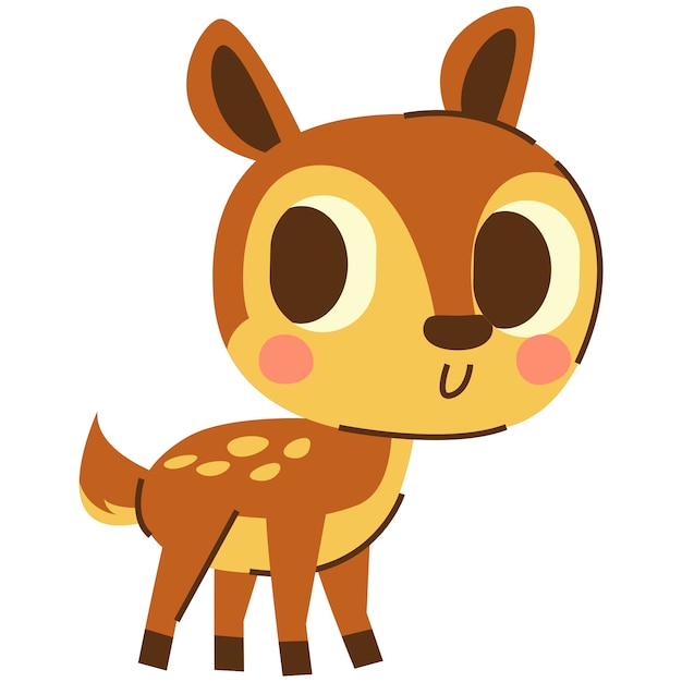 Ilustración de animales de dibujos animados lindo