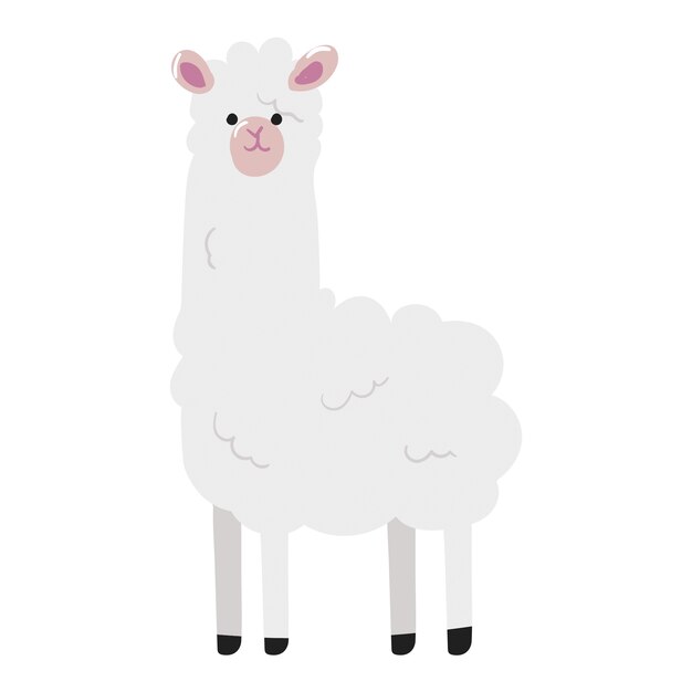Ilustración de animales de granja aislados
