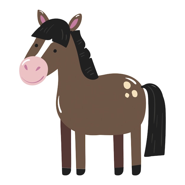 Ilustración de animales de granja aislados