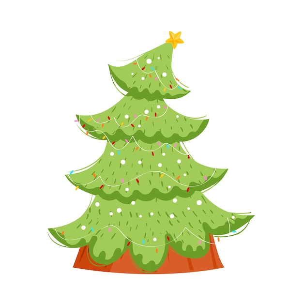 PSD gratuito ilustración del árbol de navidad