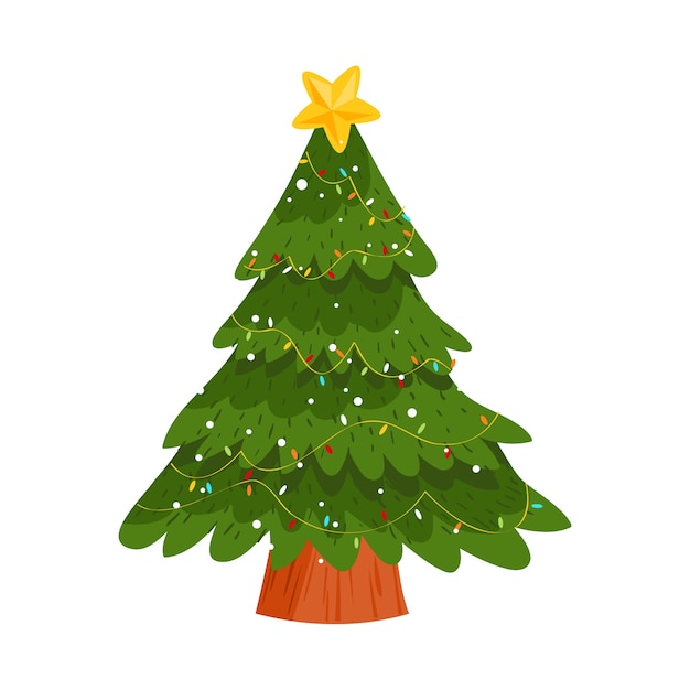 PSD gratuito ilustración del árbol de navidad