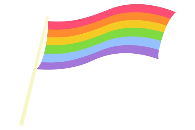 Ilustración de la bandera del arco iris