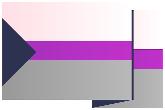 Ilustración de la bandera del orgullo demisexual aislada