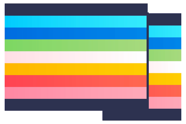Ilustración de la bandera del orgullo queer aislada