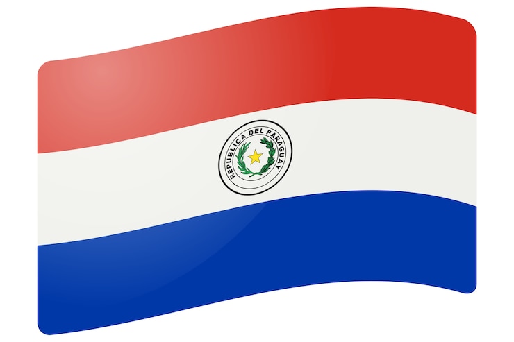 PSD gratuito ilustración de la bandera de paraguay