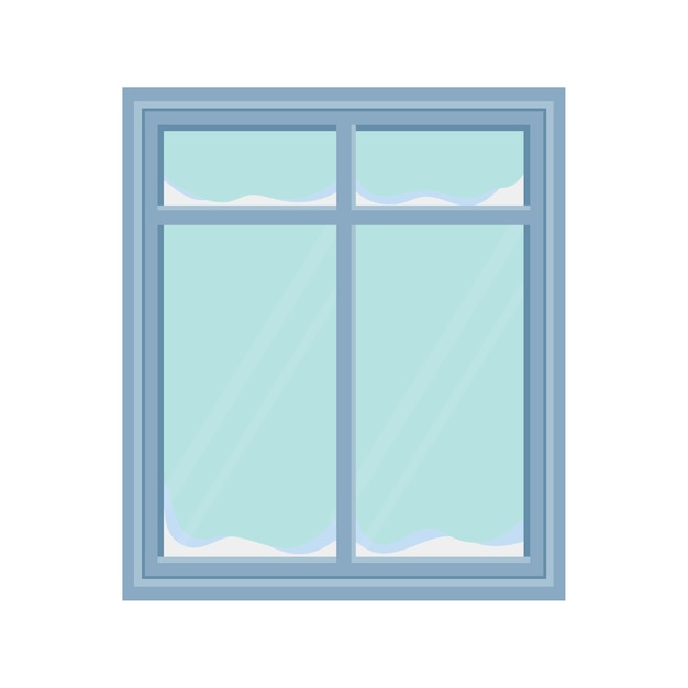 Ilustración clara de la ventana de la casa