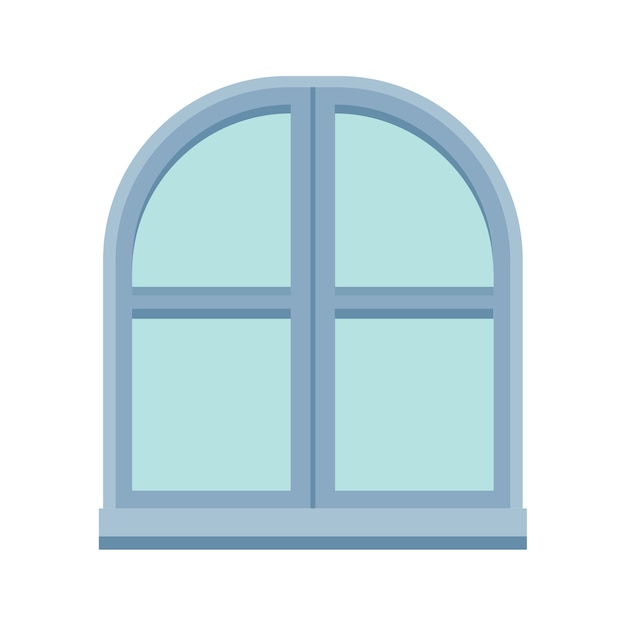 Ilustración clara de la ventana de la casa