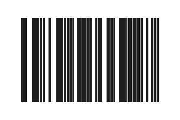 Ilustración de código de barras aislada