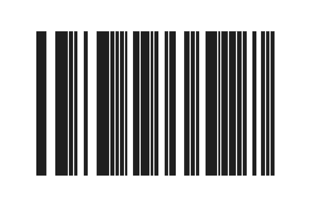 Ilustración de código de barras aislado