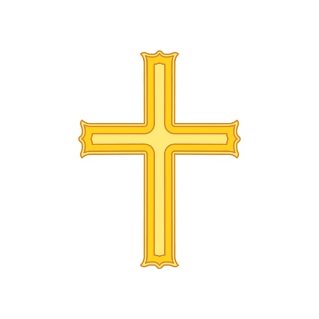 Ilustración de una cruz ornamental