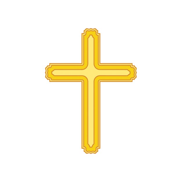 Ilustración de una cruz ornamental