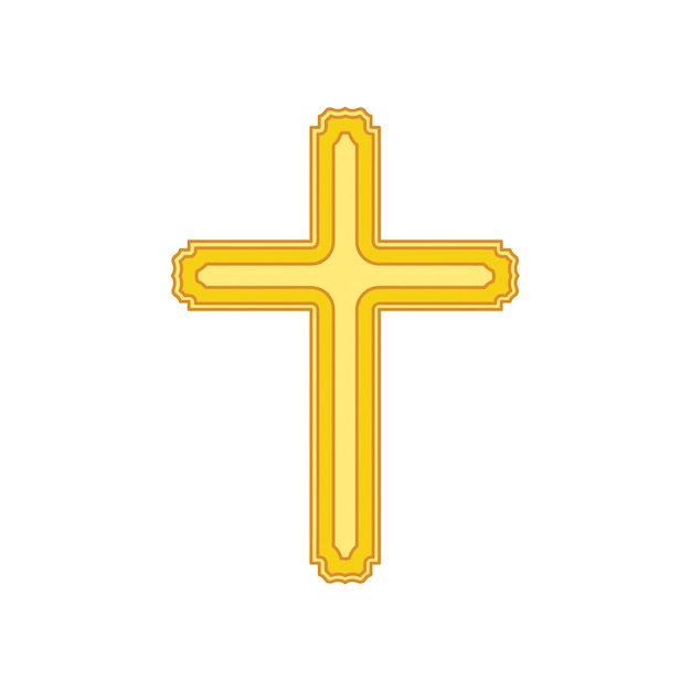 Ilustración de una cruz ornamental