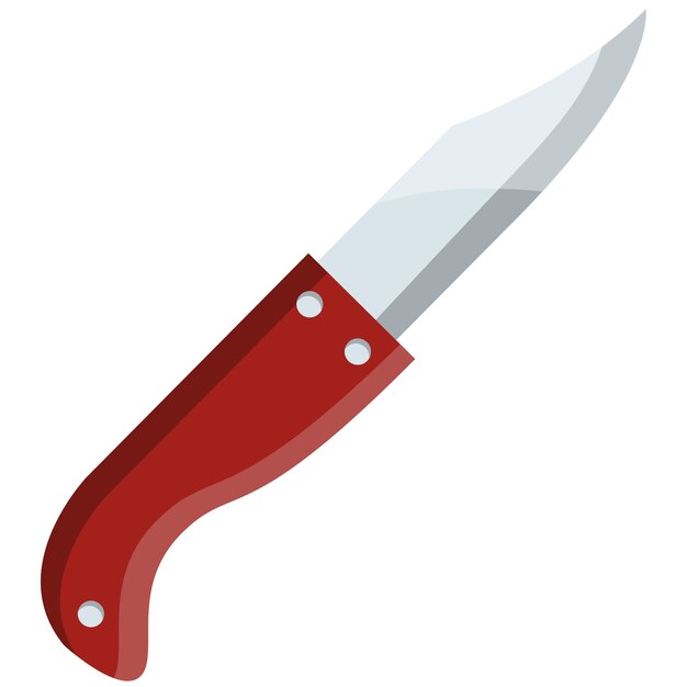 Ilustración de un cuchillo dibujado a mano