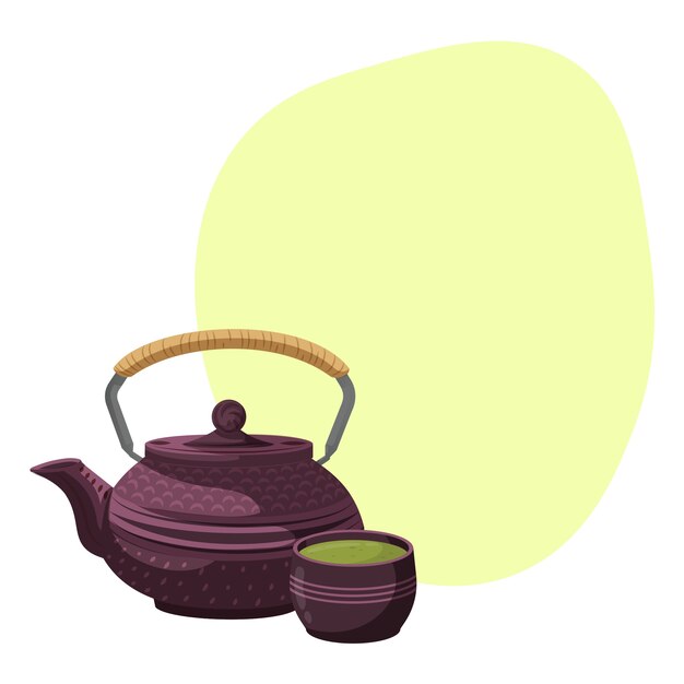 Ilustración de una deliciosa comida japonesa
