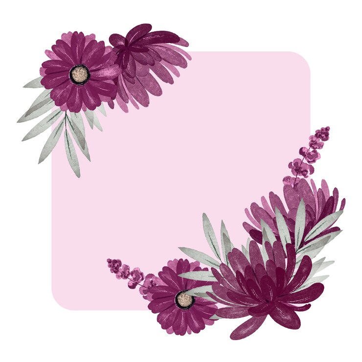PSD gratuito ilustración detallada de flores de acuarela