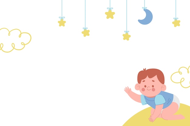 Ilustración de dibujos animados de bebés