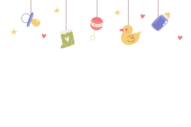 Ilustración de diseño de babyshower de niño