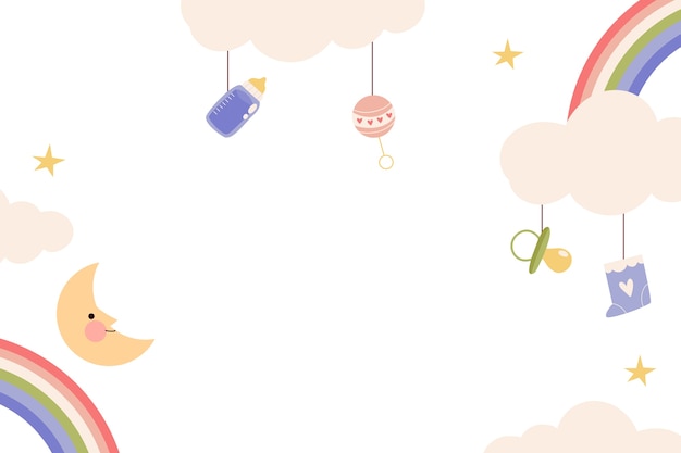 Ilustración de diseño de babyshower de niño