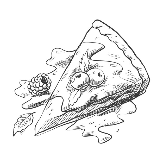 Ilustración del esquema de la comida estadounidense