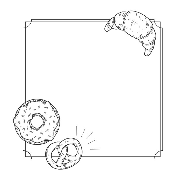 Ilustración del esquema de la comida estadounidense