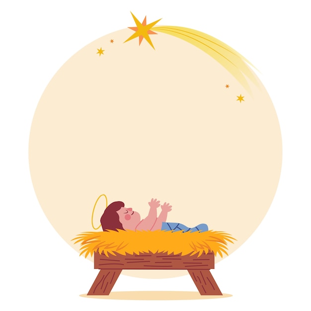 Ilustración de estilo lindo de la Epifanía