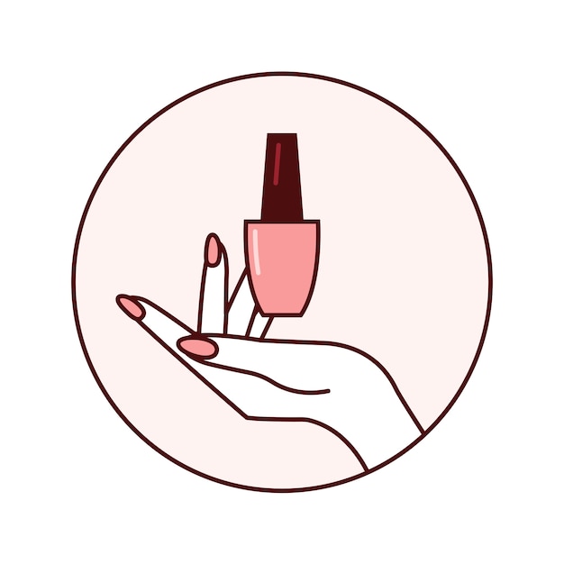Ilustración de estudio de uñas