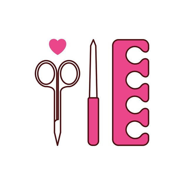 Ilustración de estudio de uñas