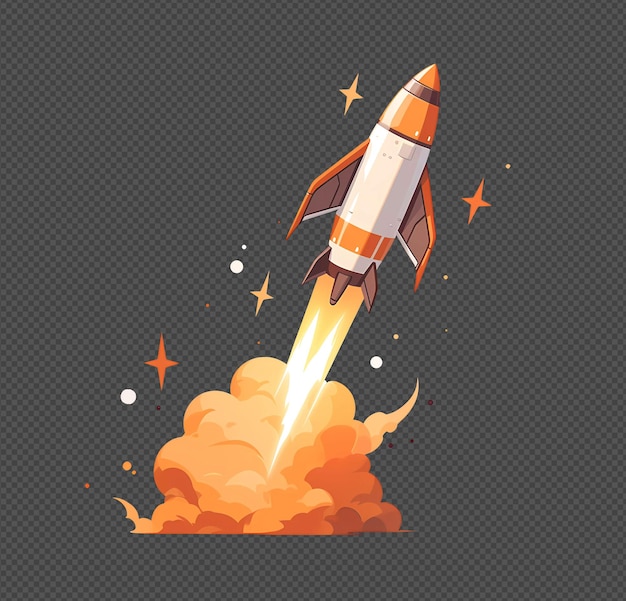 Ilustración de la explosión de un cohete