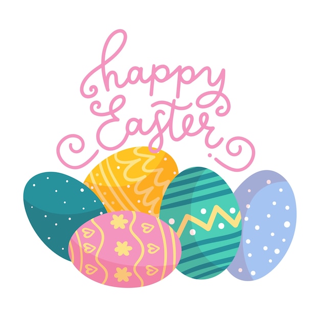 Ilustración de una feliz Pascua