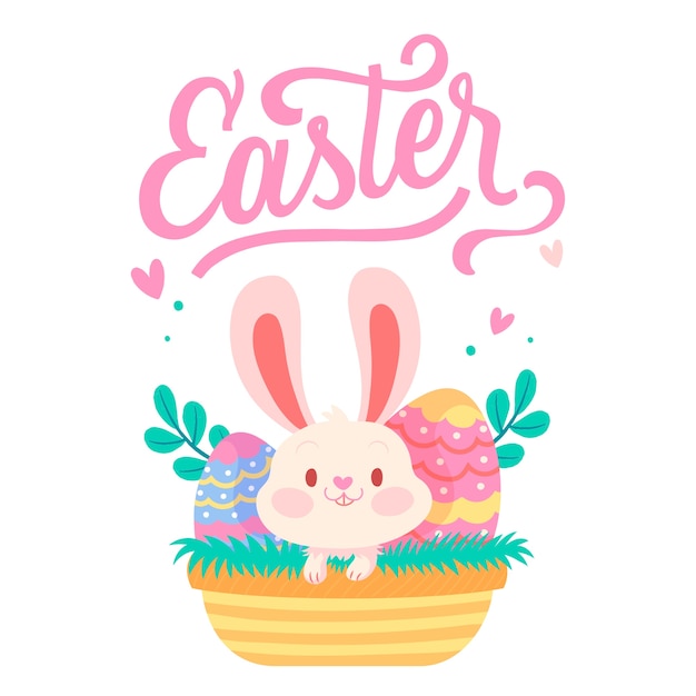 PSD gratuito ilustración de una feliz pascua