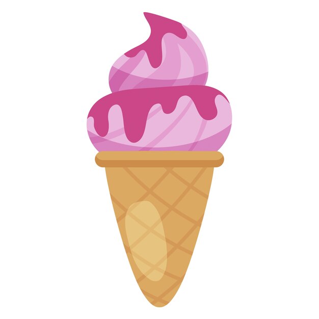 Ilustración de helado