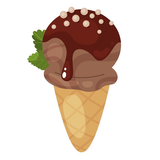 Ilustración de helado