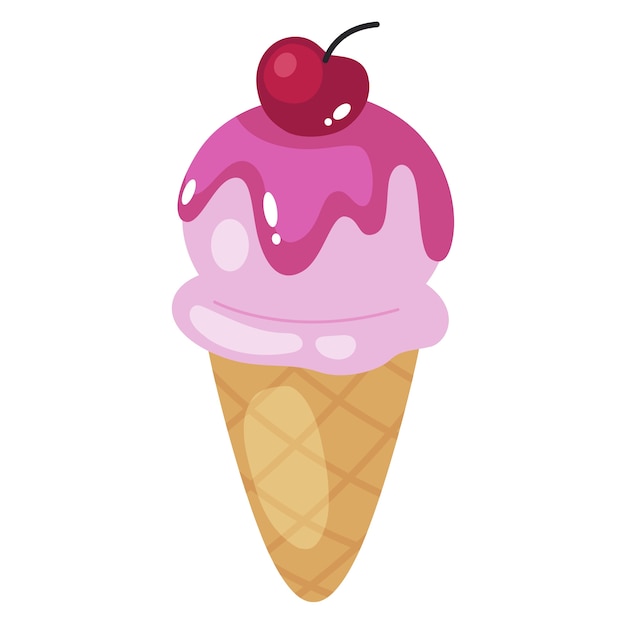 Ilustración de helado